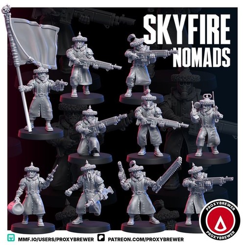 Skyfire nomads 28mm space - skyfire,