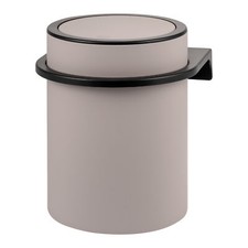 B-Ware bremermann runder Kosmetikeimer SAVONA  inkl. Wandhalterung, taupe