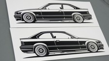 BMW E36 Coupe Aufkleber