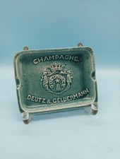 antiker Aschenbecher um 1910 CHAMPAGNE GOLDLACK DEUTZ GELDERMANN Elsass Hagenau