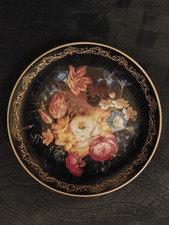 Romantischer Blumenzauber - schimmernde Blütenpoesie Wandteller Bradex ca 19,5cm