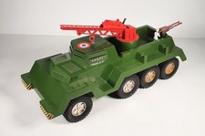 Polistil, LKW, Raketenwerfer, Armee Francaise, ca. 50 cm, UNVOLLSTÄNDIG, DEFEKT