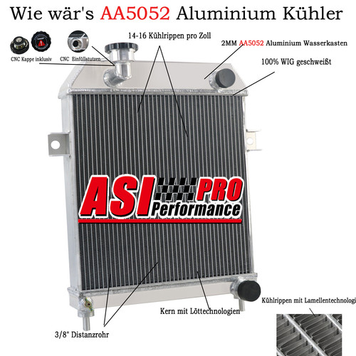 Reihe 52mm aluminium kühler - reihe,