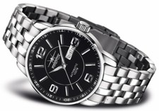 FIREFOX Herren- Automatikuhr Tag Datum Miyota 8205 schwarz 10 ATM wasserdicht