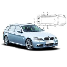 Sonnenschutz Blenden f. BMW 3er (E91) Kombi Touring BJ. 05-12, 6-teilig Neu !