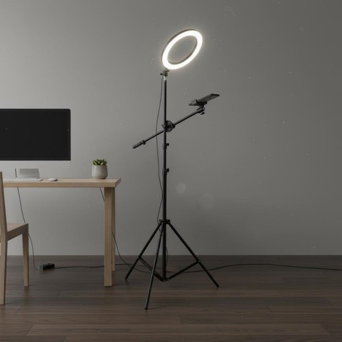 Overhead stativ mit ringlicht - overhead-stativ,