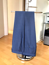 HUGO BOSS Hose Business Anzughose  SchurwollenGr. 52  Graublau