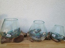 Wurzelholz- Teelicht Holz Teak Deko Wohnen Unikat Teelichthalter    