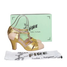 Miss L-Fire, Tanzschuhe, Größe: 39, Hepworth, Leder, Gold/Beige, Damen #o7x