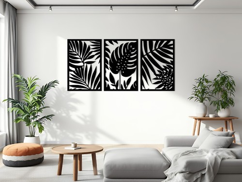 Wandbild blätter - wandbild,