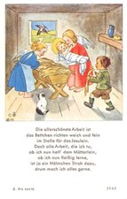 Fleißbildchen Heiligenbild