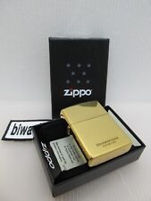 Zippo Feuerzeug Titan Gold Armor Case Side Logo "A" Gold Chamber Etching Brass