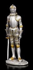 Zinn Ritter Figur mit Schwert VII - Veronese Mittelalter Krieger Kämpfer Statue 