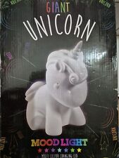 Giant unicorn mood light multi colour changing led 30cm tall Lampe Einhorn
