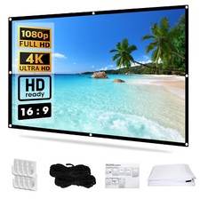 100" Beamer Leinwand Rollo