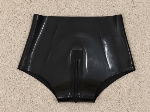 Latex slip pants - pants, panties