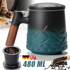 Teetasse mit Deckel und Sieb