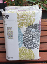 Ikea Bettwäsche 2 x  Malin rund Retro 70er Vintage bunte Kreise Scandi 140x200 
