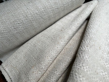 Ballen handgewebtes Bauernleinen , ungebleichtes ,mit Muster  650/39 cm um 1900