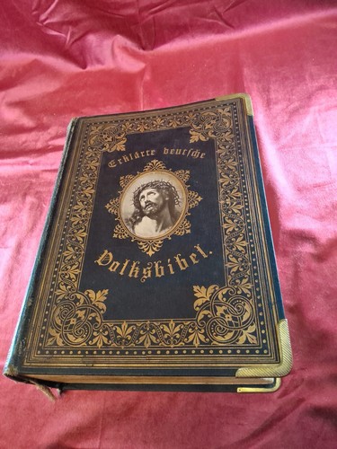 Antikes buch bibel erklärte - antikes,