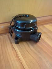 Bakelit Steckdose mit Deckel