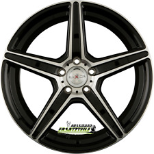 4x Axxion AX7 schwarz hochglanzpoliert 8.5x19 ET45 - LK5/112 ML72.6 Felgen