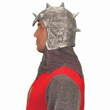 RITTER HELM LATEX # Karneval Ketten Rüstung Ritterhelm Mittelalter Kostüm Party