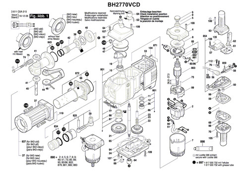 Bosch 1617000726 motorgehäuse - bosch,