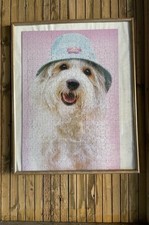 Süßes Hunde Puzzle im Bilderrahmen 