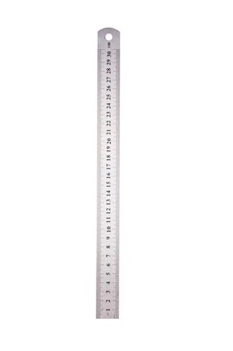 Edelstahl lineal 30cm - edelstahl,