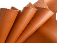 Lederhaut KALB NATUR BRAUN VINTAGE 90x60 1,0mm Oberleder Blankleder Fell Bio