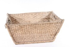 alter Flechtkorb Deko retro vintage design Korb Wäschekorb Bastkorb