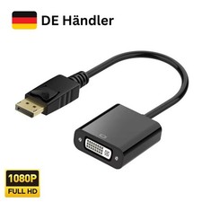 DisplayPort zu DVI Adapter 10cm DP auf DVI Konverter Kabel für Monitor Beamer PC