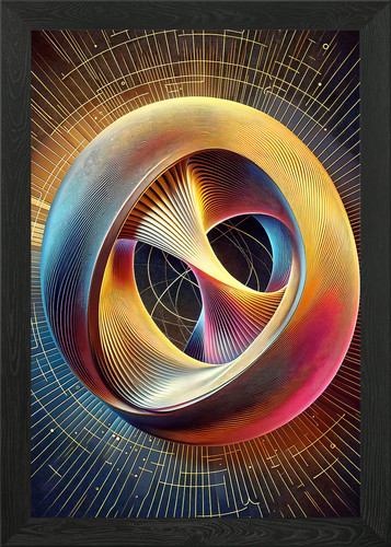 Mobius streifen gerahmtes - mobius,