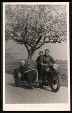 Foto-AK Motorrad NSU-OSL mit