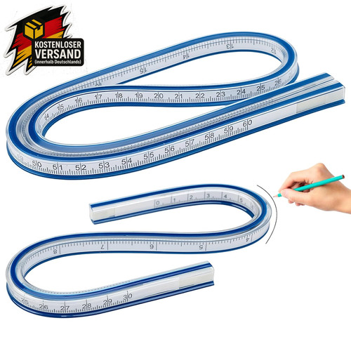 Flexibles kurvenlineal set - flexibles,