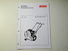 Ersatzteilliste Hako Profi Blower  (1114)  Original Hako Hausdruckerei