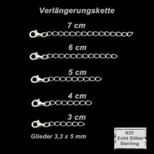 Kette 925 Silber VERLÄNGERUNG