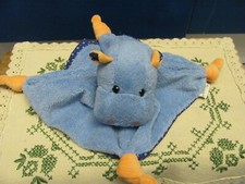 blau Nilpferd Sterntaler Rassel im Kopf Schmusetuch Schnuffelltuch Kuscheltuch
