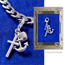 CHARM ANHÄNGER ANKER KREUZ