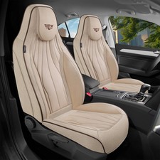 Schonbezüge Sitzbezüge für Peugeot 407 Bj 2004-11 in Beige LT3