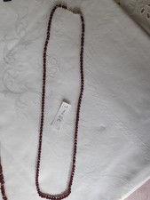 schmuck antik: Granat Kette Kugeln Facettiert, Verschluss Silber 835