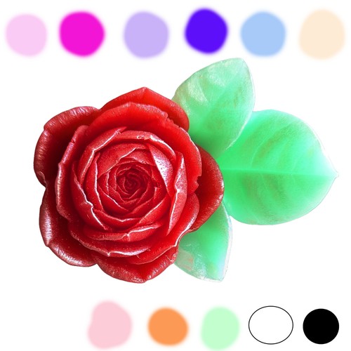 Rose mit blatt handgemachte - rose,