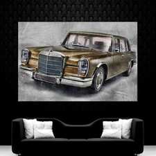 LEINWAND BILD ER XXL AUTO OLDTIMER ABSTRAKT AUTO BUNT WAND POSTER