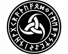 Wandtattoo Odins drei Hörner