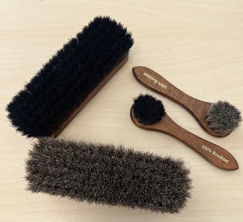 Schuhpflege set rosshaar - set,