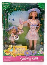 1998 Barbie Puppe & Kelly (Shelly) Easter Bunny Fun Giftset / Mattel 21720, NrfB