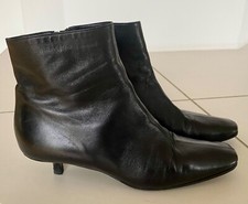 ENRICO ANTINORI Schuhe Damen EleganteBusiness Stiefeletten Leder Schwarz  Gr. 38