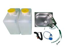 12V Camping Spüle Bausatz mit Kanister Spülbecken Waschbecken Wohnmobil – 9-tlg.