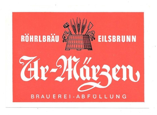 Bieretikett brauerei röhrl - bieretikett,